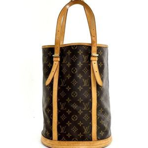 Louis Vuitton Monogram Bucket GM Shoulder Handbag